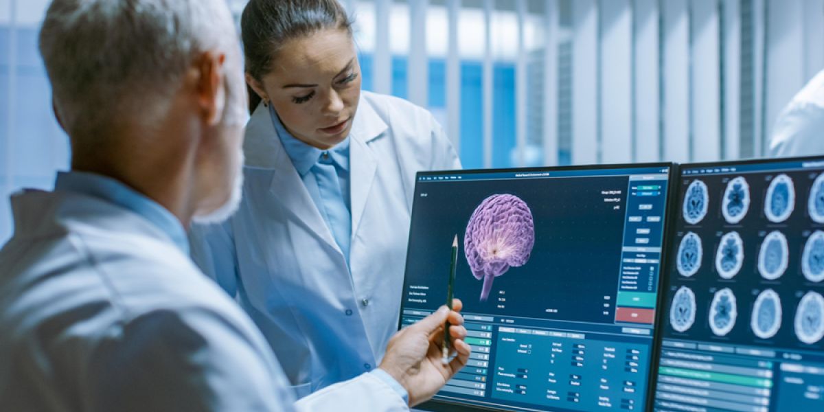 closeup shot doctor checking for a Brain Injury